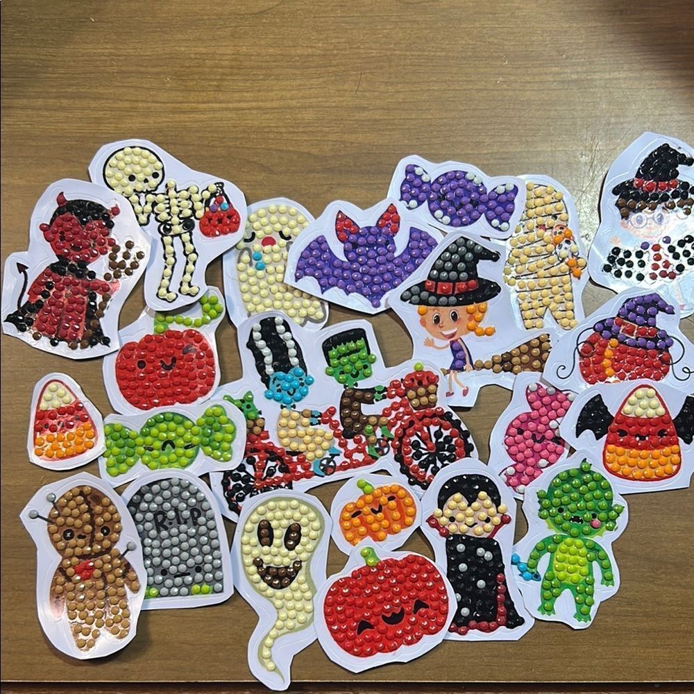 Halloween Themed diamond Stickers
